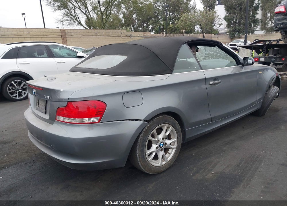 2009 BMW 128I VIN: WBAUN13559VH81145