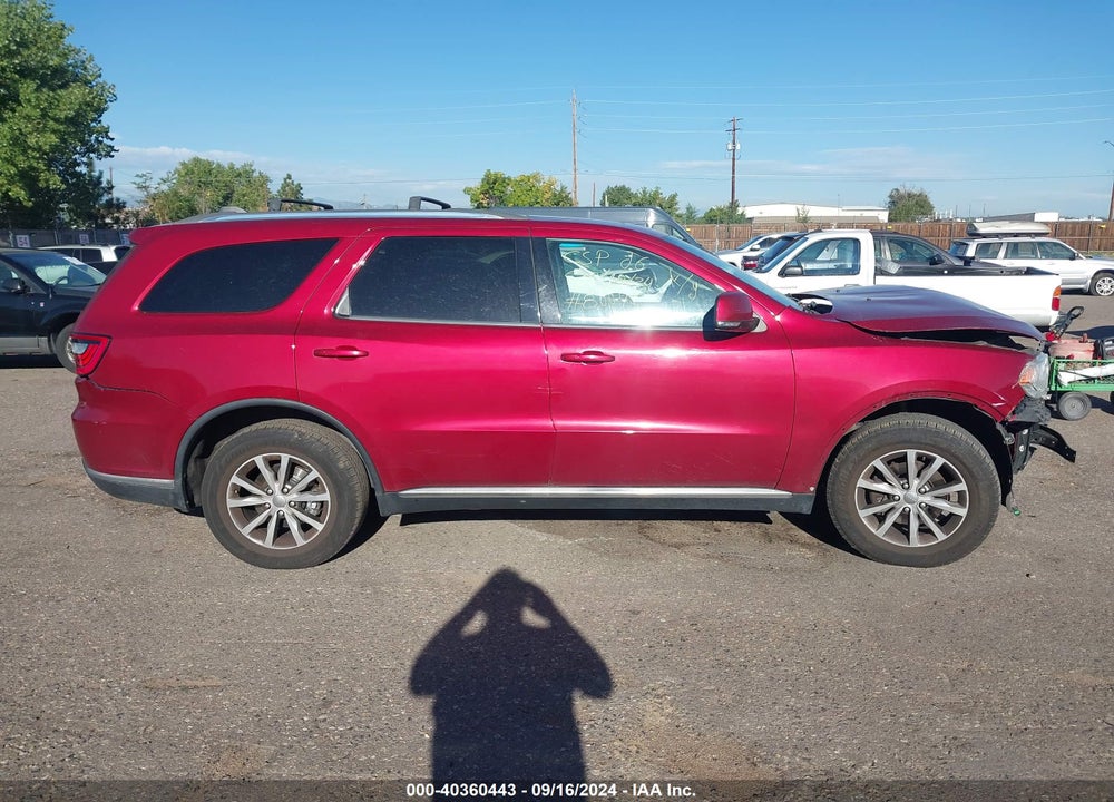 2014 DODGE DURANGO LIMITED VIN: 1C4RDJDG3EC354495