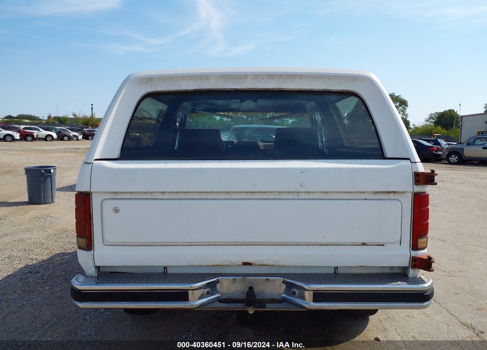 1985 FORD BRONCO U100 VIN: 1FMEU15H7FLA25950