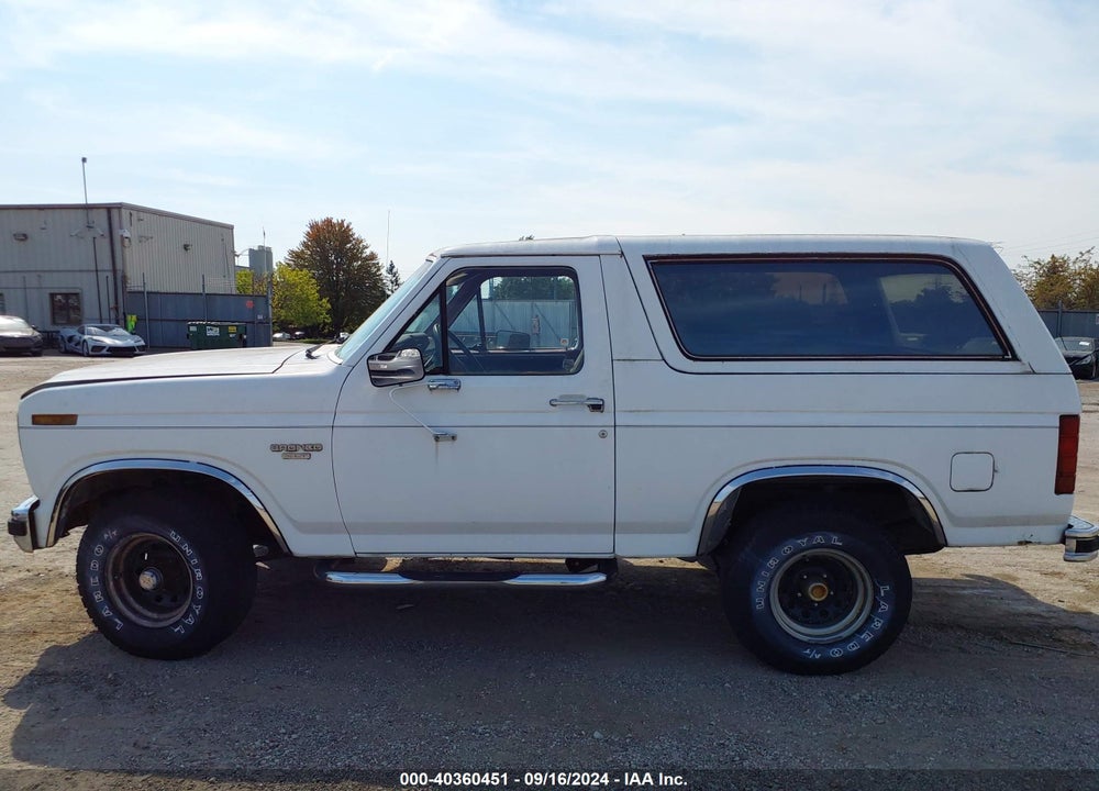 1985 FORD BRONCO U100 VIN: 1FMEU15H7FLA25950