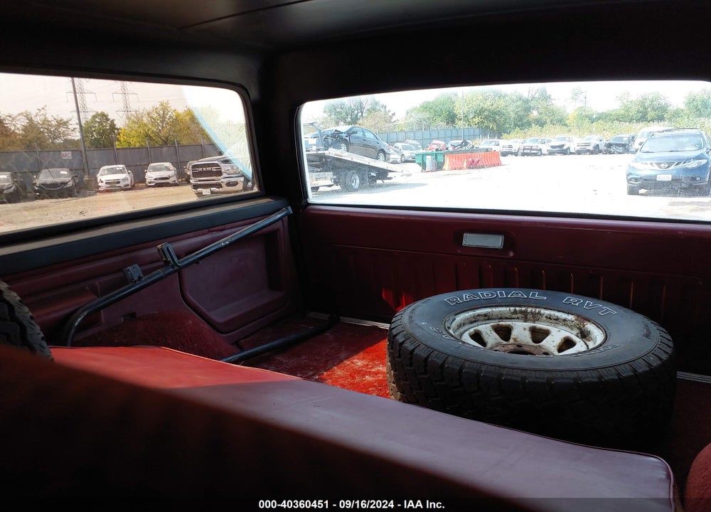1985 FORD BRONCO U100 VIN: 1FMEU15H7FLA25950
