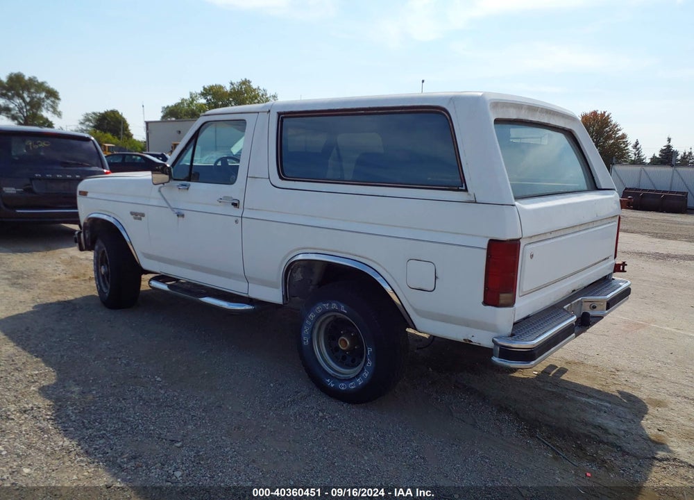 1985 FORD BRONCO U100 VIN: 1FMEU15H7FLA25950