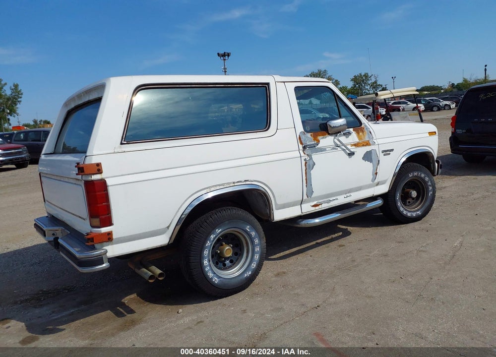 1985 FORD BRONCO U100 VIN: 1FMEU15H7FLA25950