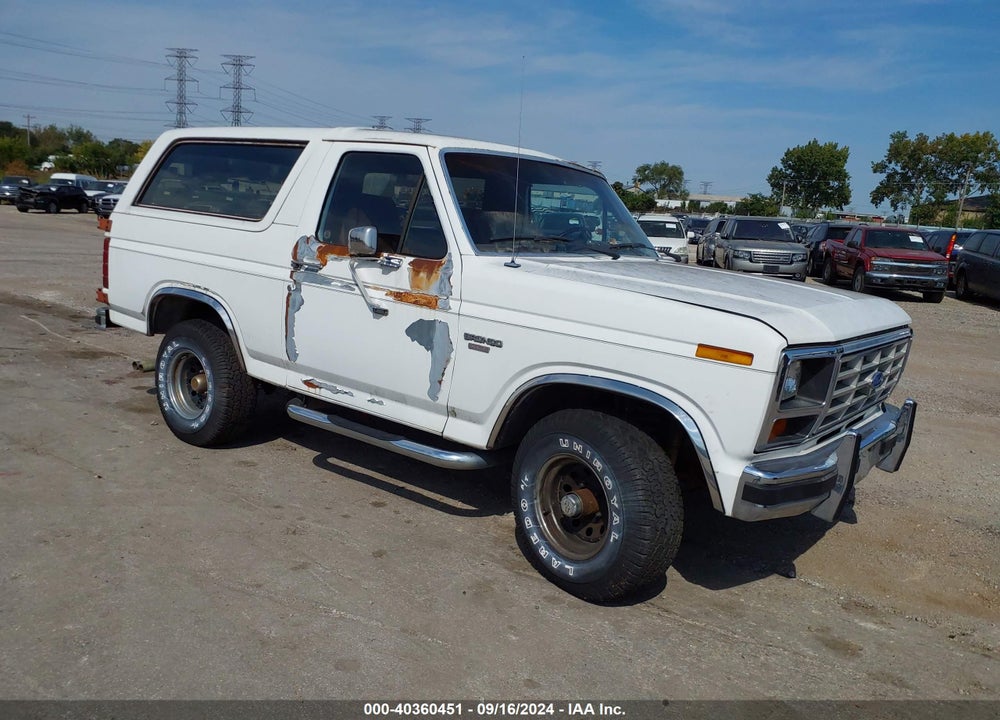 1985 FORD BRONCO U100 VIN: 1FMEU15H7FLA25950