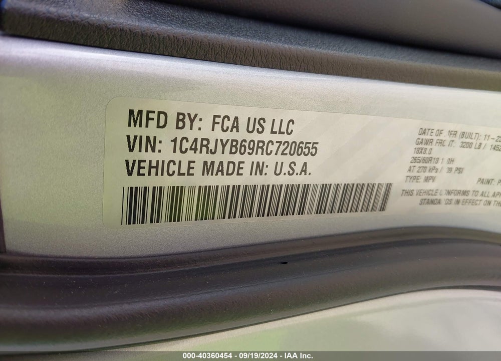 2024 JEEP GRAND CHEROKEE 4XE VIN: 1C4RJYB69RC720655