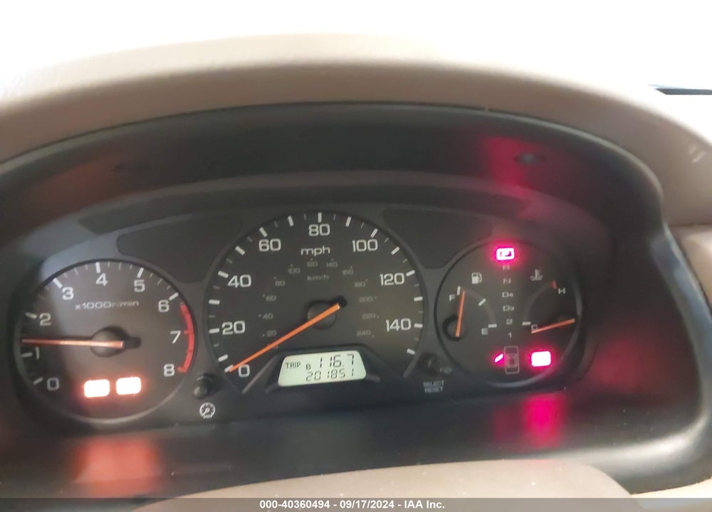 1998 HONDA ACCORD EX VIN: 1HGCG6671WA263439