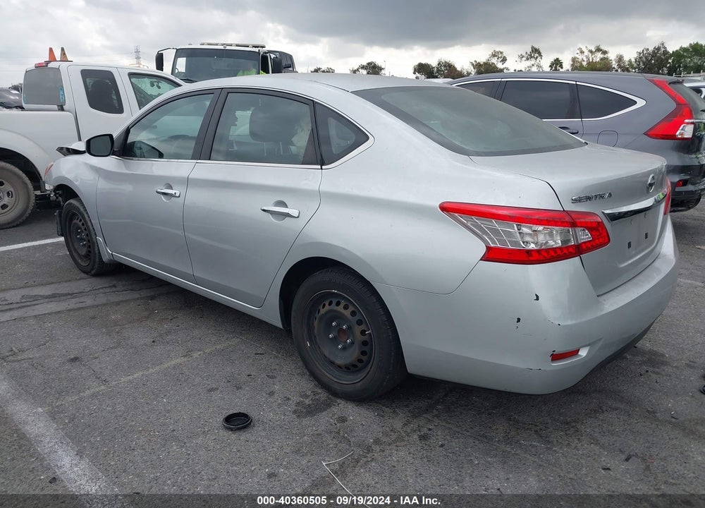 2015 NISSAN SENTRA S VIN: 3N1AB7AP1FY344974