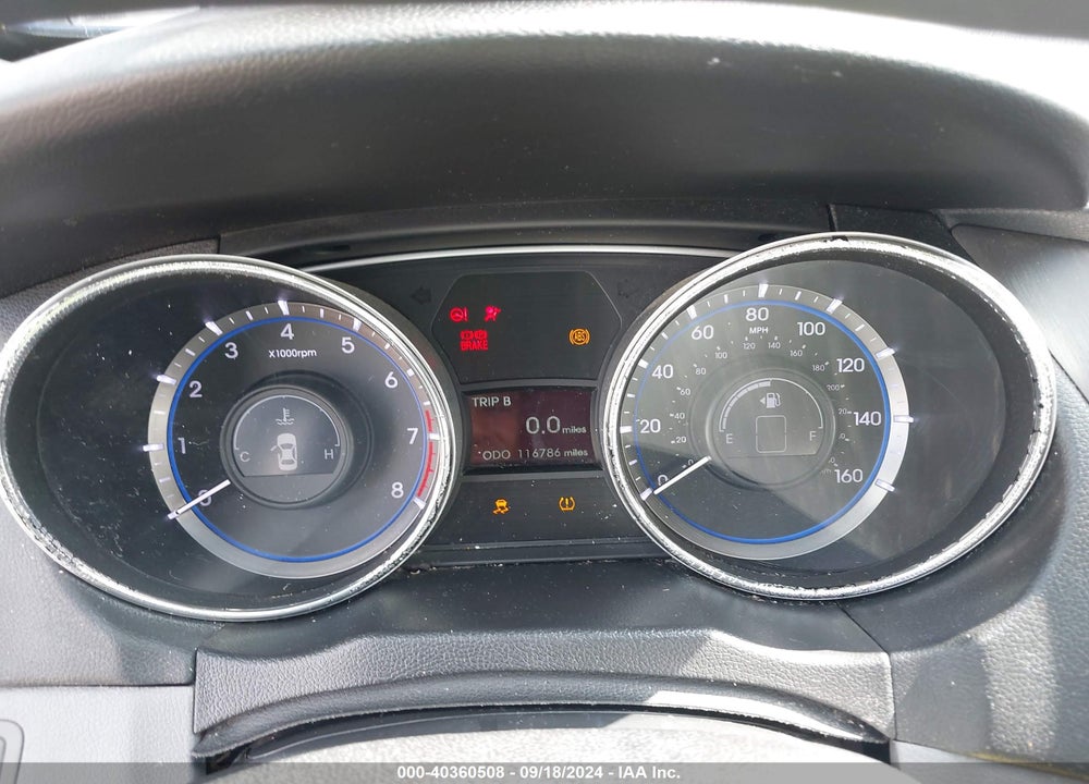 2014 HYUNDAI SONATA GLS VIN: 5NPEB4AC8EH907850