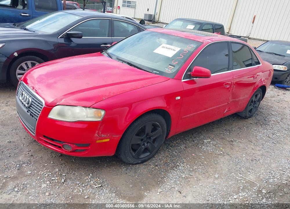 2006 AUDI A4 2.0T VIN: WAUAF78E76A282360