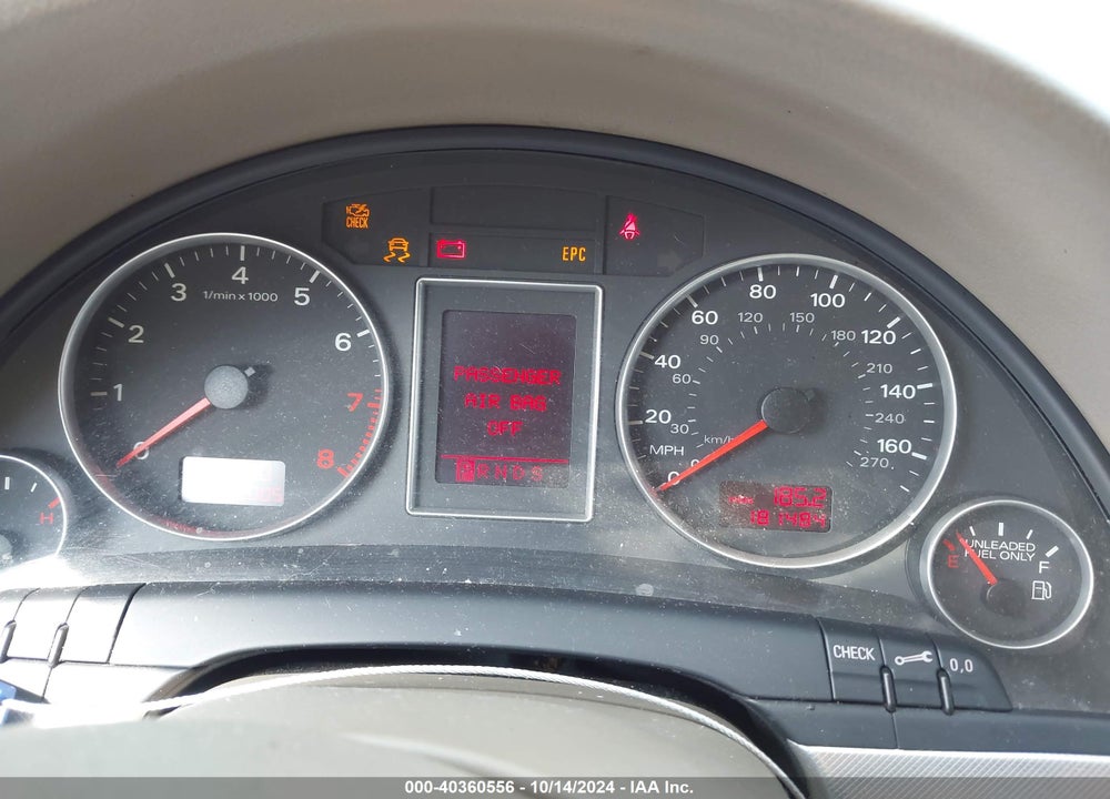 2006 AUDI A4 2.0T VIN: WAUAF78E76A282360