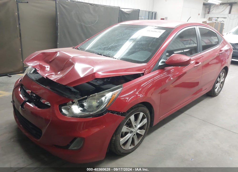 2013 HYUNDAI ACCENT GLS VIN: KMHCU4AE6DU446361
