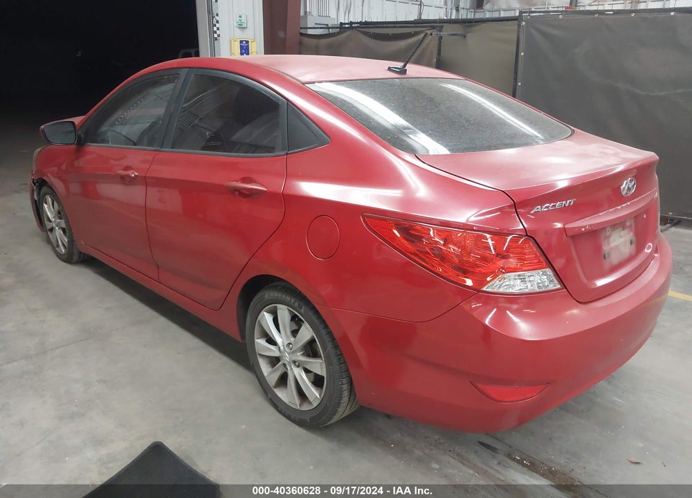2013 HYUNDAI ACCENT GLS VIN: KMHCU4AE6DU446361