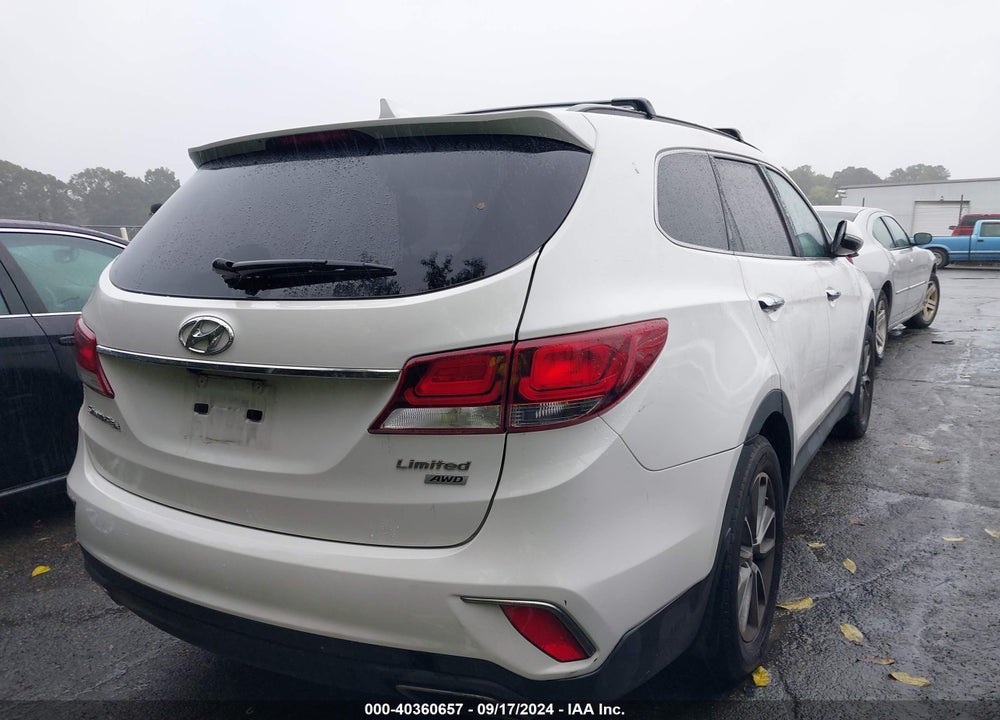 2017 HYUNDAI SANTA FE LIMITED VIN: KM8SNDHF4HU250237