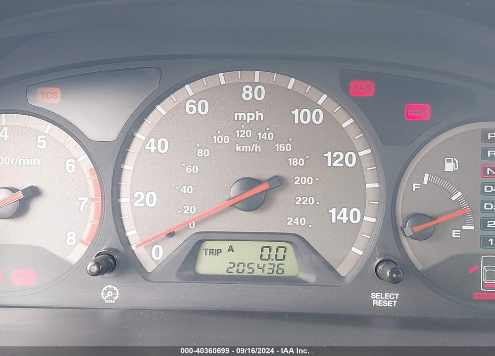 2001 HONDA ACCORD 3.0 EX VIN: 1HGCG22511A005637