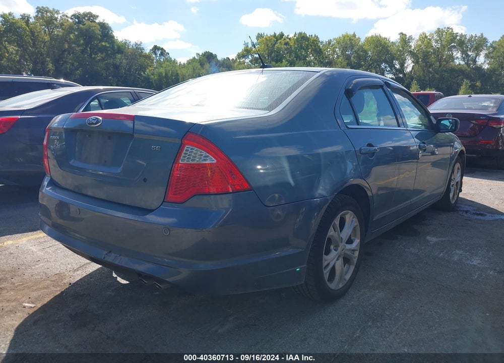 2012 FORD FUSION SE VIN: 3FAHP0HA5CR444822