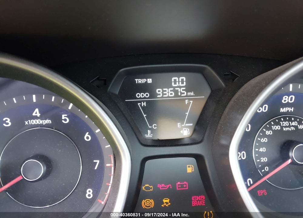 2013 HYUNDAI ELANTRA GLS VIN: 5NPDH4AE0DH171660