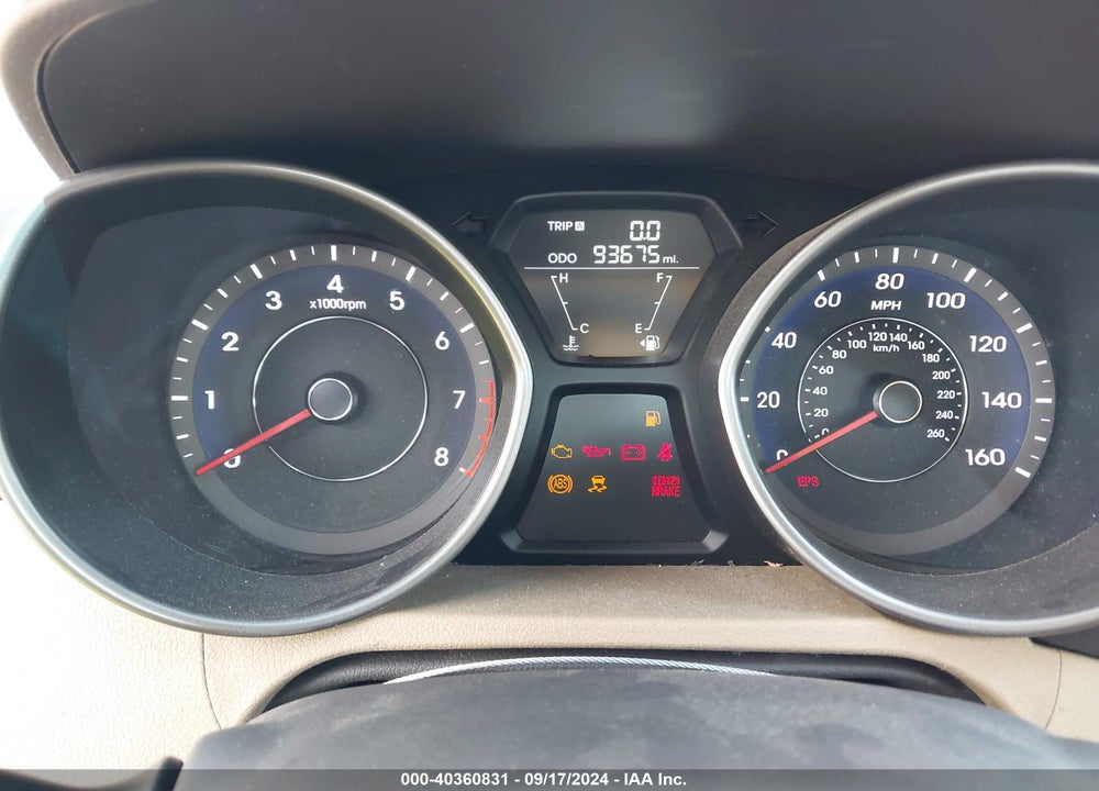 2013 HYUNDAI ELANTRA GLS VIN: 5NPDH4AE0DH171660