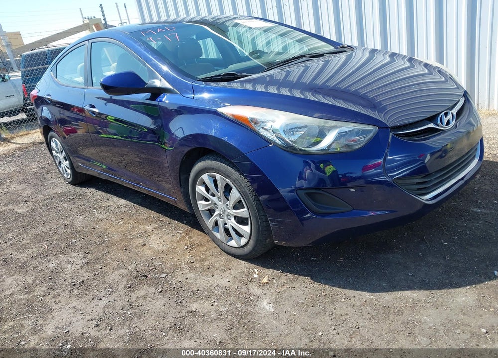 2013 HYUNDAI ELANTRA GLS VIN: 5NPDH4AE0DH171660