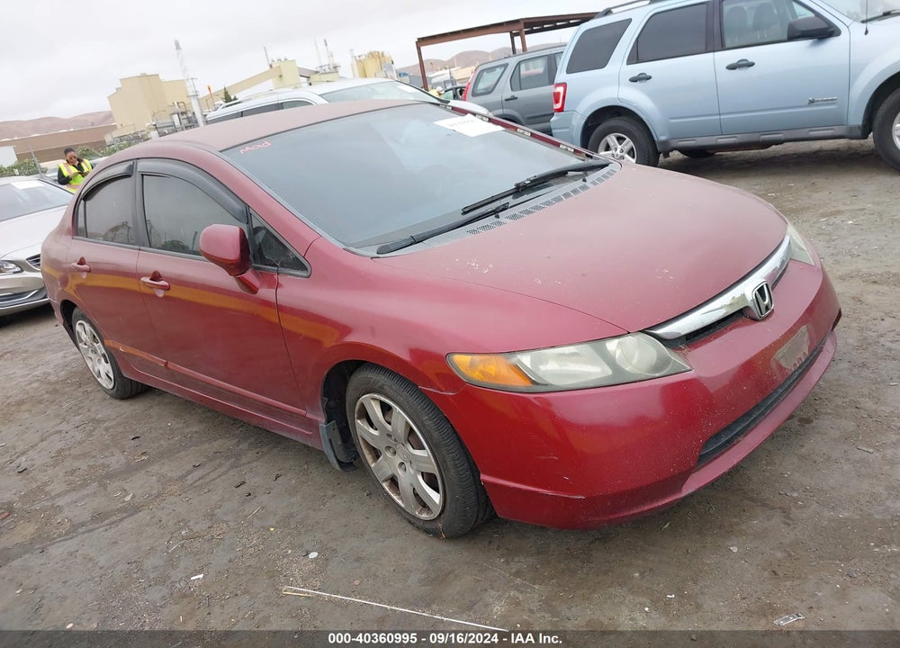 2007 HONDA CIVIC LX VIN: 1HGFA15567L105976