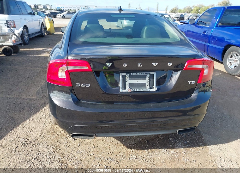 2015 VOLVO S60 T5 PREMIER VIN: YV126MFK1F1344800