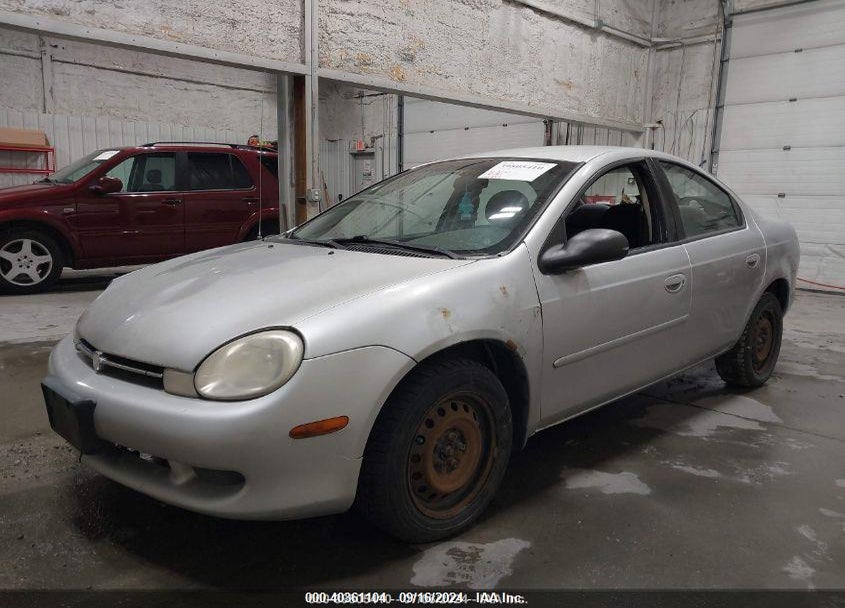 2001 PLYMOUTH NEON HIGHLINE VIN: 1P3ES46C71D163568