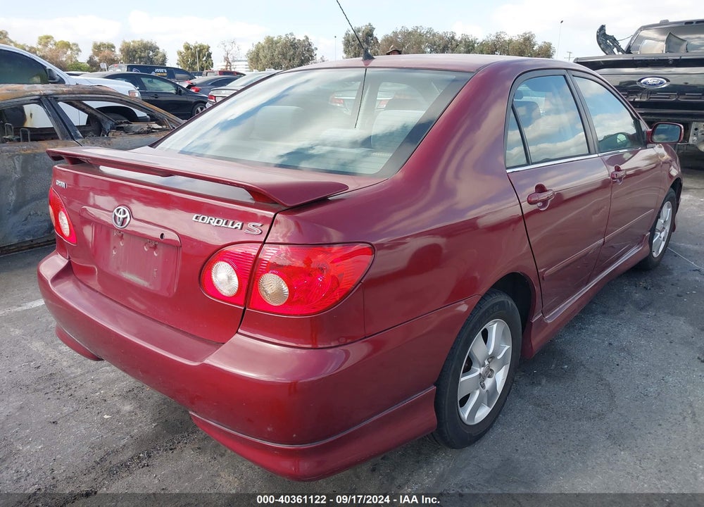 2005 TOYOTA COROLLA S VIN: 1NXBR32E55Z404299