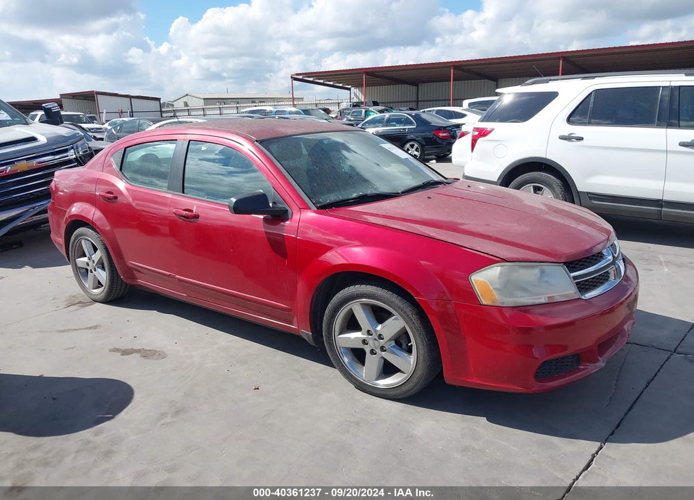 2012 AVENGER DODGE  SE VIN: 1C3CDZAB5CN185468