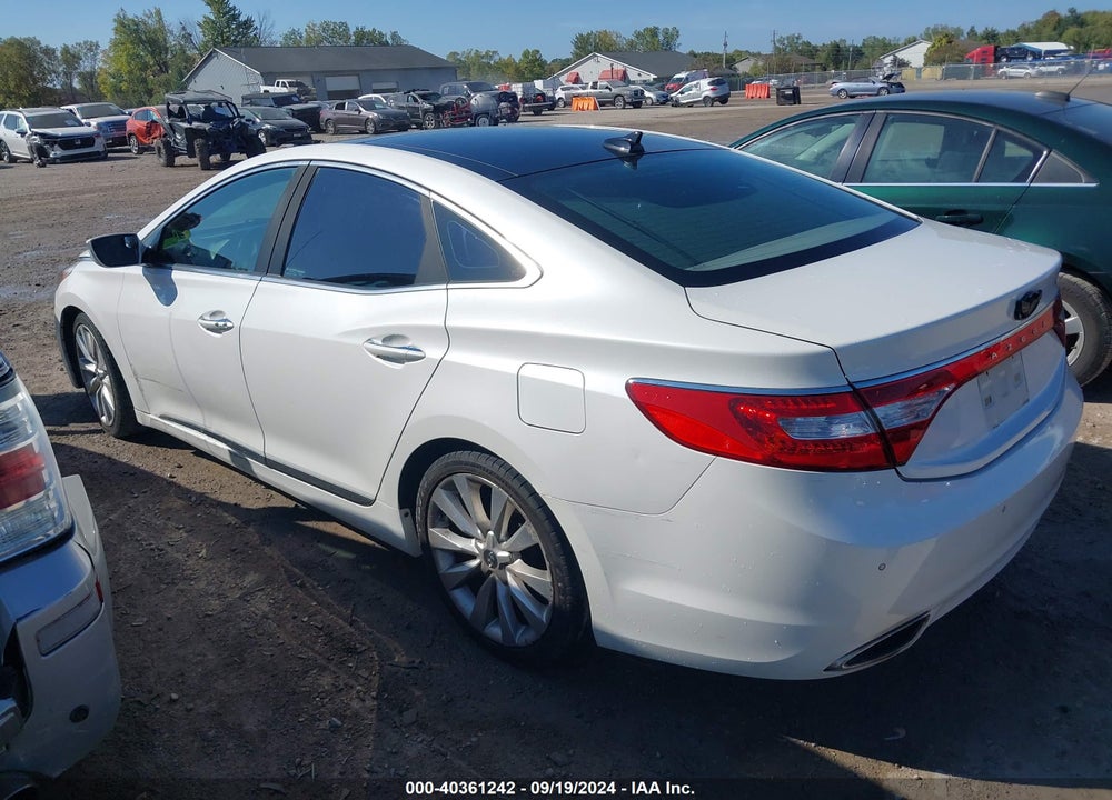 2013 HYUNDAI AZERA VIN: KMHFH4JG2DA249207