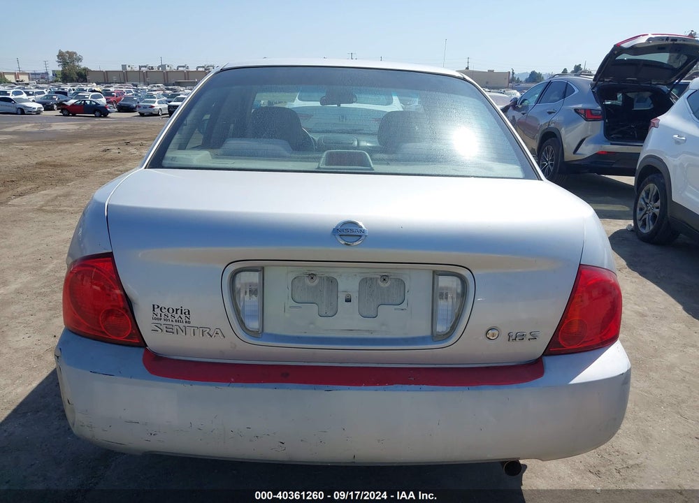 2006 NISSAN SENTRA 1.8S VIN: 3N1CB51D56L592239