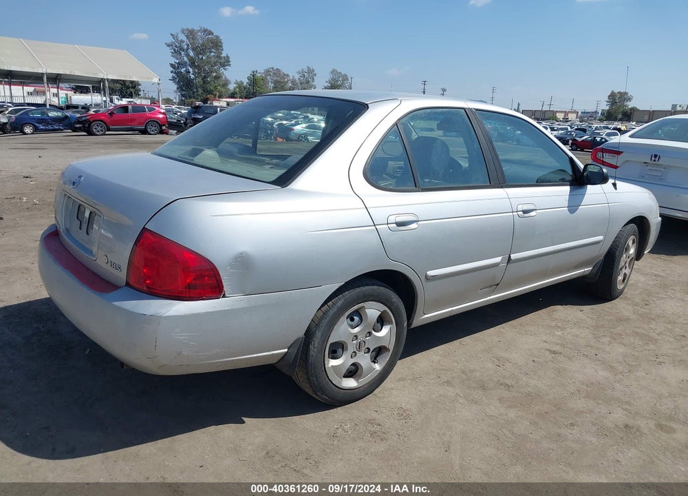 2006 NISSAN SENTRA 1.8S VIN: 3N1CB51D56L592239