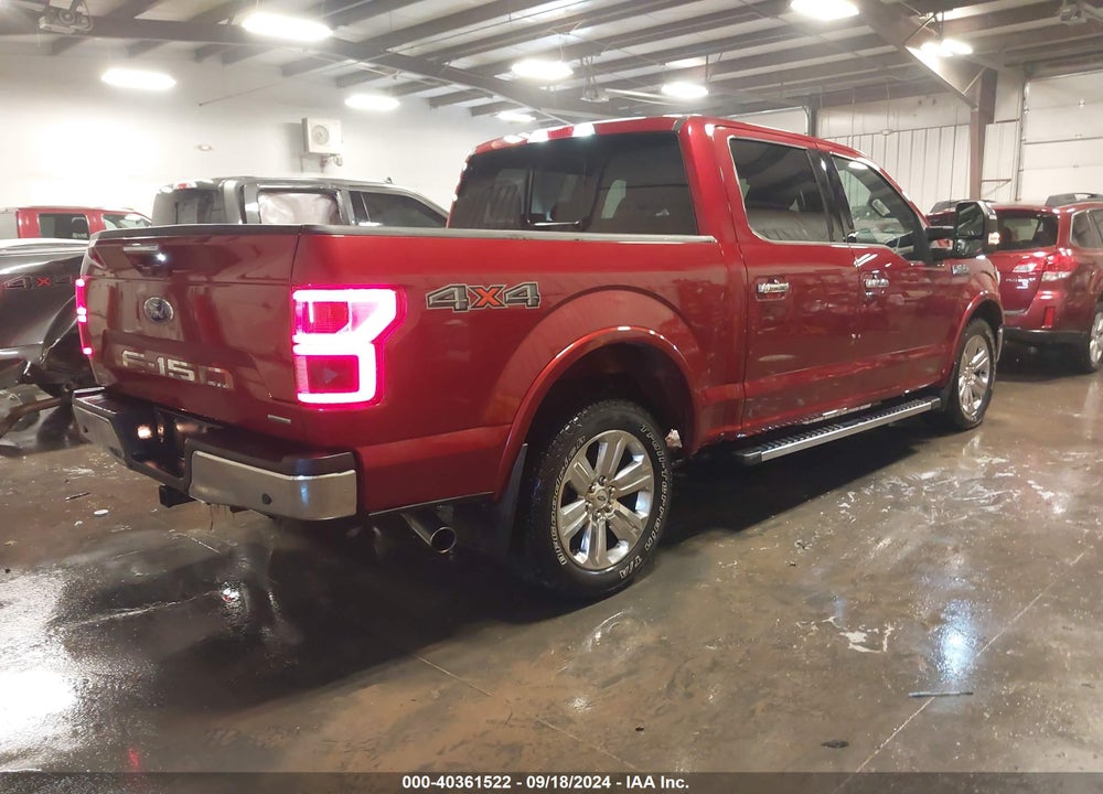 2018 FORD F-150 LARIAT VIN: 1FTEW1EG0JKD15886