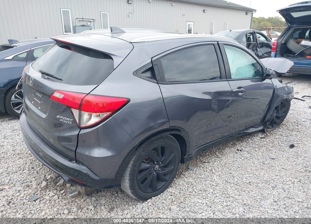 2021 HONDA HR-V AWD SPORT VIN: 3CZRU6H10MM721542
