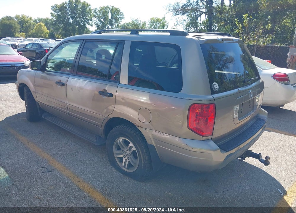 2004 HONDA PILOT EX VIN: 2HKYF184X4H541256