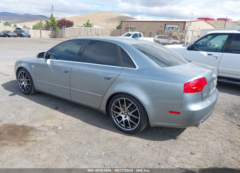 2007 AUDI A4 2.0T VIN: WAUDF78E57A190517