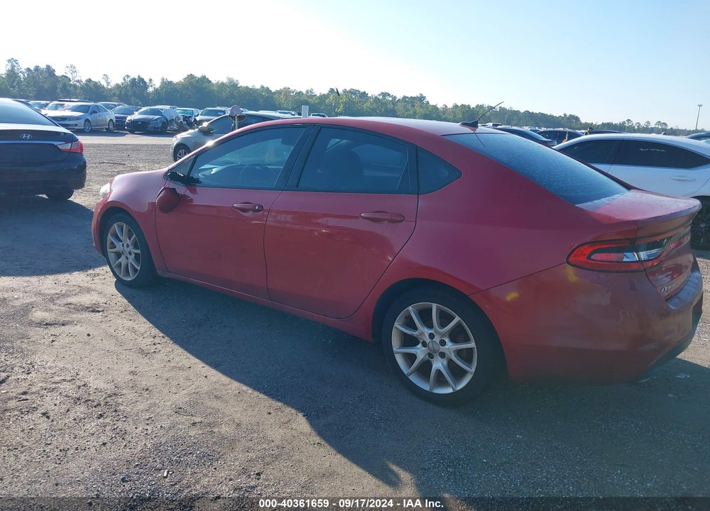 2013 DODGE DART RALLYE VIN: 1C3CDFBA6DD107650