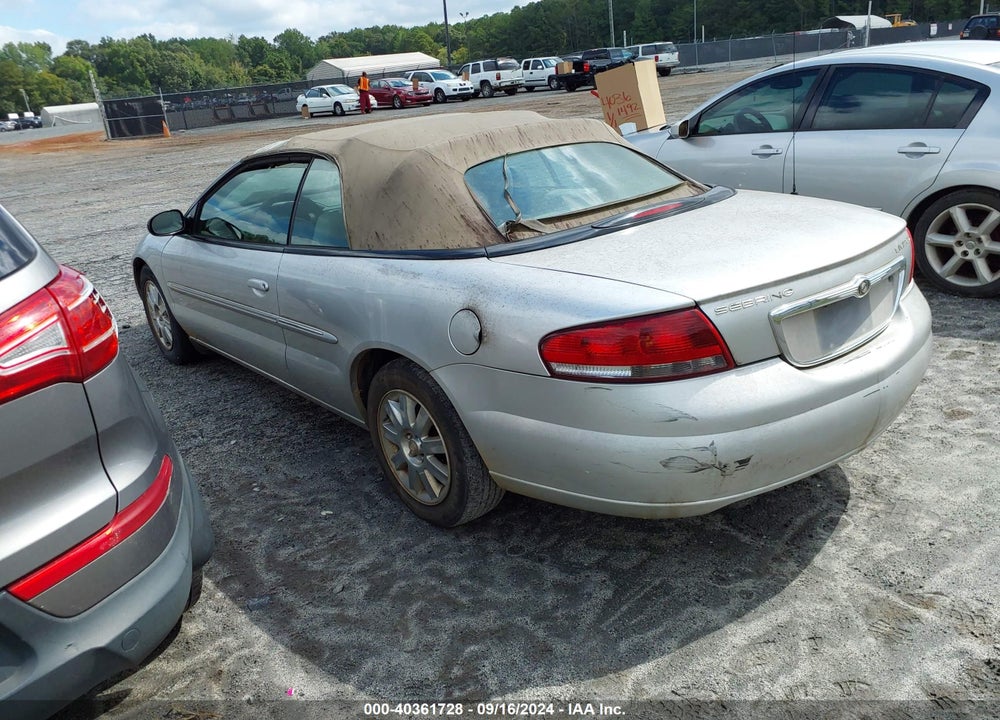 2004 CHRYSLER SEBRING LIMITED VIN: 1C3EL65R54N150447