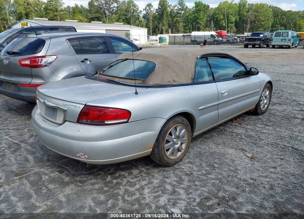 2004 CHRYSLER SEBRING LIMITED VIN: 1C3EL65R54N150447