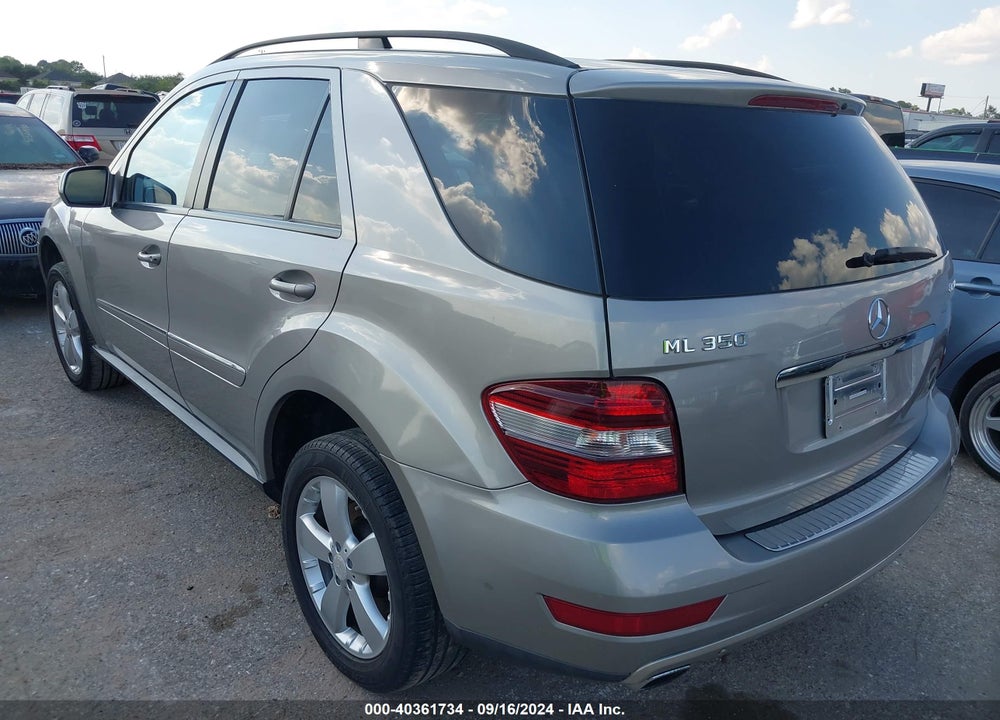 2009 MERCEDES-BENZ ML 350 4MATIC VIN: 4JGBB86EX9A470415