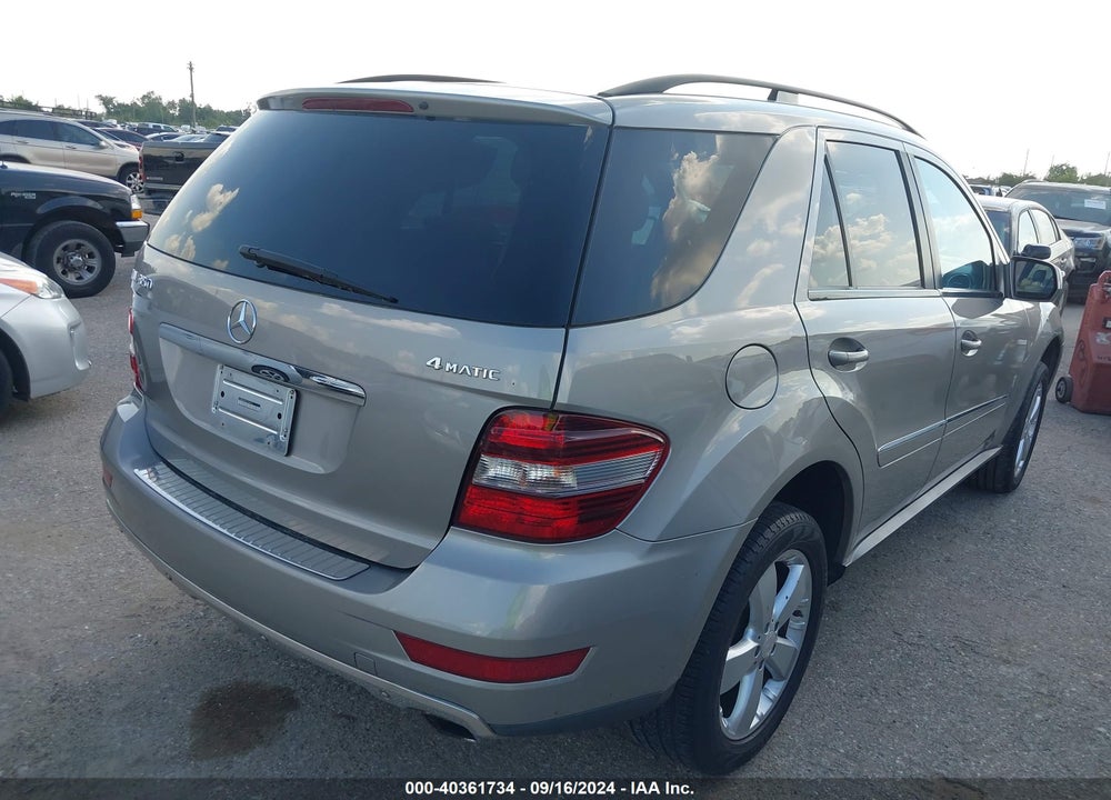 2009 MERCEDES-BENZ ML 350 4MATIC VIN: 4JGBB86EX9A470415