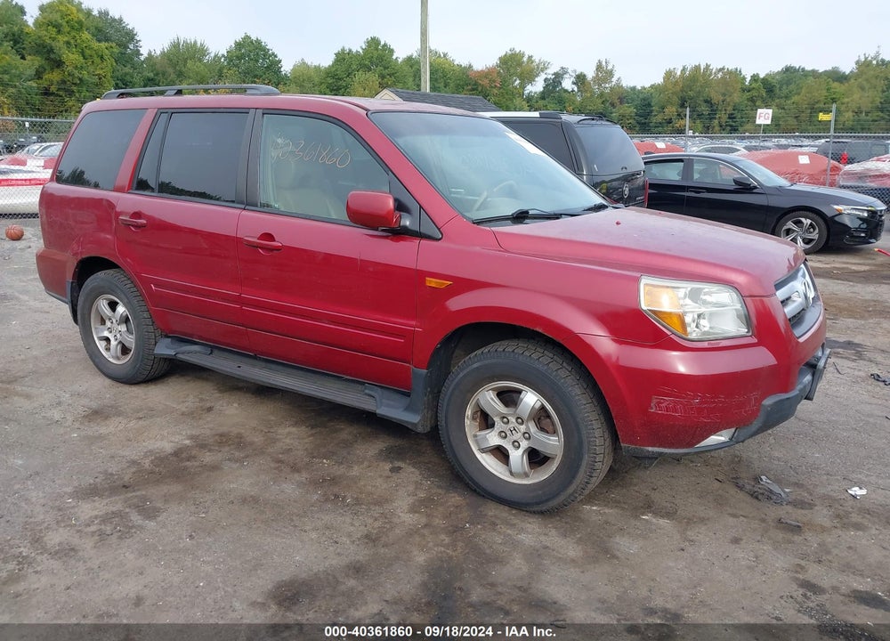 2006 HONDA PILOT EX-L VIN: 2HKYF18596H502847