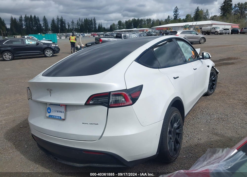 2020 TESLA MODEL Y LONG RANGE DUAL MOTOR ALL-WHEEL DRIVE VIN: 5YJYGDEE0LF011273