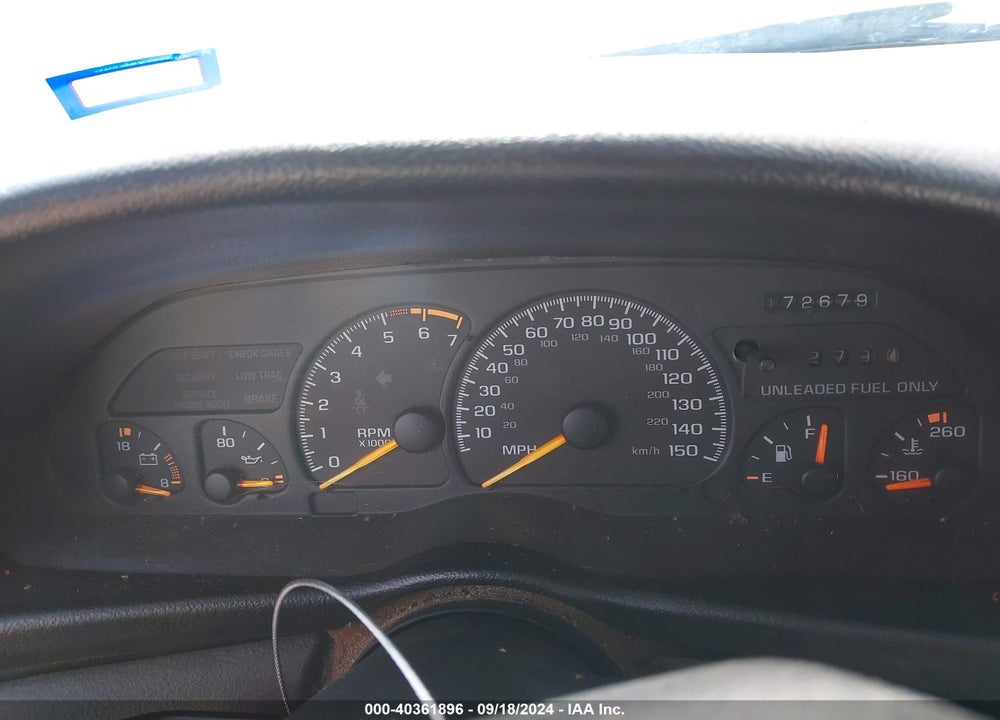 1996 CHEVROLET CAMARO Z28 VIN: 2G1FP22P1T2161299