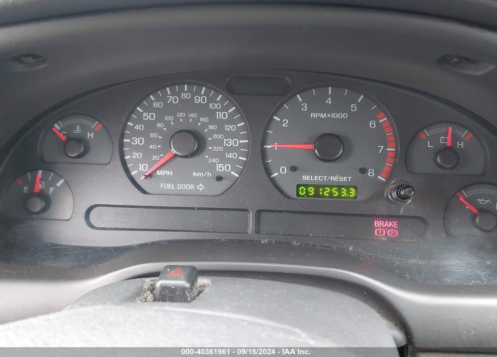 2001 FORD MUSTANG GT VIN: 1FAFP45X11F169998