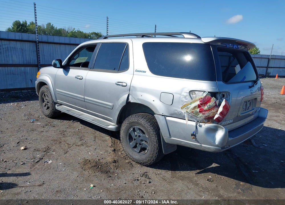 2001 TOYOTA SEQUOIA LIMITED V8 VIN: 5TDBT48A51S033451