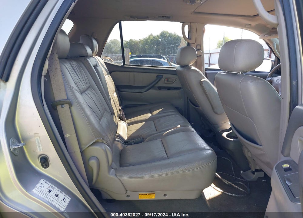 2001 TOYOTA SEQUOIA LIMITED V8 VIN: 5TDBT48A51S033451