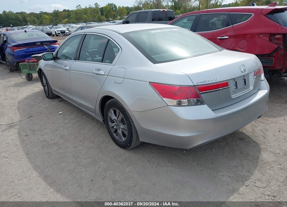 2012 HONDA ACCORD 2.4 SE VIN: 1HGCP2F65CA199398