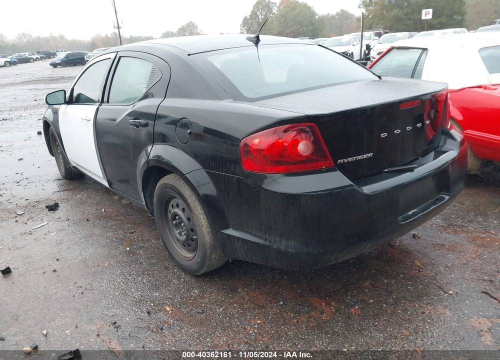 2013 DODGE AVENGER SE VIN: 1C3CDZAB6DN610701