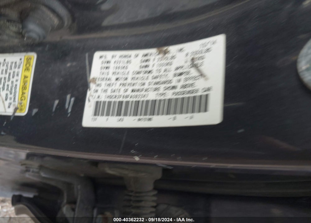 2015 HONDA ACCORD EX-L VIN: 1HGCR2F88FA092247