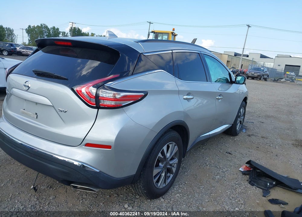 2018 NISSAN MURANO SV VIN: 5N1AZ2MG4JN118775