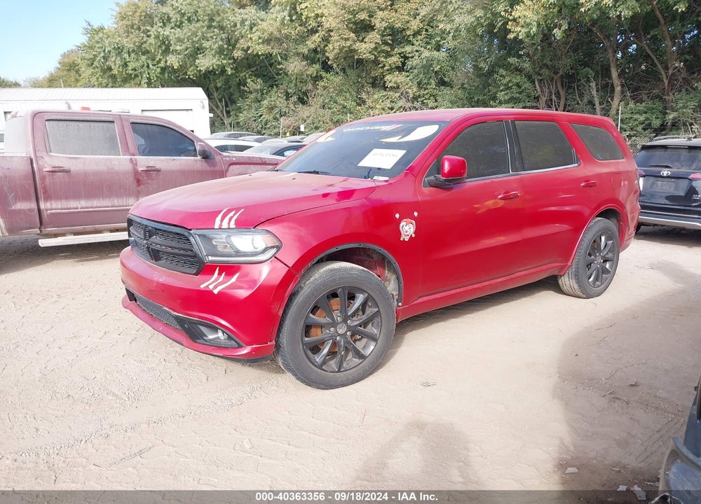 2014 DODGE DURANGO SXT VIN: 1C4RDJAG0EC394442